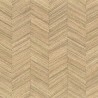 Casamance|Fischgräten Tapete Naturfasern gewebt sand-braun|Holzimitat
