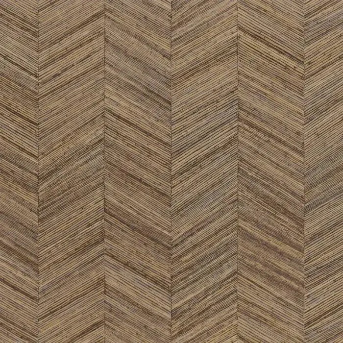 Casamance|Papel pintado espiga fibras naturales tejidas marrón|Imitacion Madera