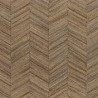 Casamance|Wallpaper herringbone woven natural fibers brown|Wood Imitation