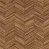 Casamance|Papier peint chevron fibres naturelles tissées brun foncé|Haut Gamme