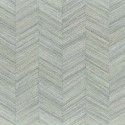 Casamance|Papier peint chevron fibres naturelles tissées vert|Imitation Bois
