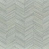 Casamance|Papier peint chevron fibres naturelles tissées vert|Imitation Bois