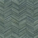 Casamance|Papier peint chevron fibres naturelles tissées vert olive|Imitation Bois