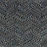 Casamance|Wallpaper herringbone woven natural fibers anthracite|Wallpaper