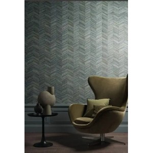 Casamance|Wallpaper natural fibers khaki green wicker effect|Raffia Imitation 2