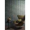 Casamance|Papier peint chevron fibres naturelles tissées vert kaki|Rustique