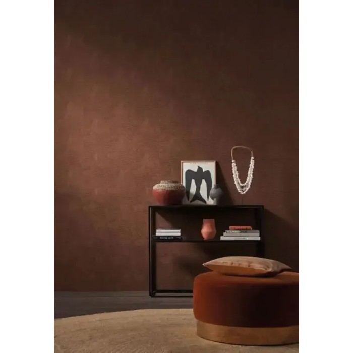 Casamance|Wallpaper patchwork modern leaves cream and stone|High-End