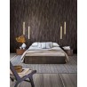 Casamance|Bananenblätter Tapete Holzeffekt schwarz|Holzimitat
