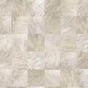 Casamance|Papier peint mosaïque feuilles exotiques effet bois beige|Imitation Bois