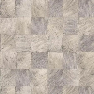 Casamance|Mosaik Tapete exotische Blätter Holzeffekt grün-beige|Holzimitat