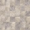 Casamance|Wallpaper mosaic exotic leaves wood effect grey|Wood Imitation