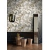 Casamance|Wallpaper oriental Japanese landscape bluish grey and brown|Figurative