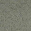 Casamance|Papier peint oriental éventails fibre naturelle bleu pierre|Imitation Raphia