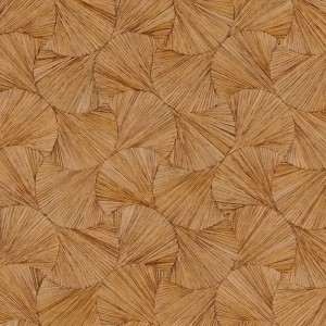 Casamance|Wallpaper natural fibers mustard orange wicker style|Raffia Imitation