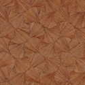 Casamance|Wallpaper oriental fans natural fiber terracotta orange|High-End