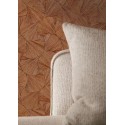 Casamance|Wallpaper oriental fans natural fiber terracotta orange|High-End
