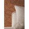 Casamance|Wallpaper oriental fans natural fiber terracotta orange|High-End