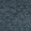 Casamance|Oriental Tapete Fächer Naturfaser blau|Raffiaimitation