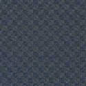 Casamance|Papier peint oriental éventails fibre naturelle bleu et doré|Imitation Raphia