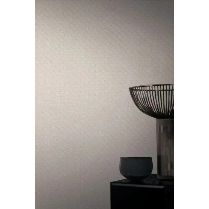 Casamance|Papel pintado oriental abanicos fibra natural gris y dorado|Imitacion Rafia