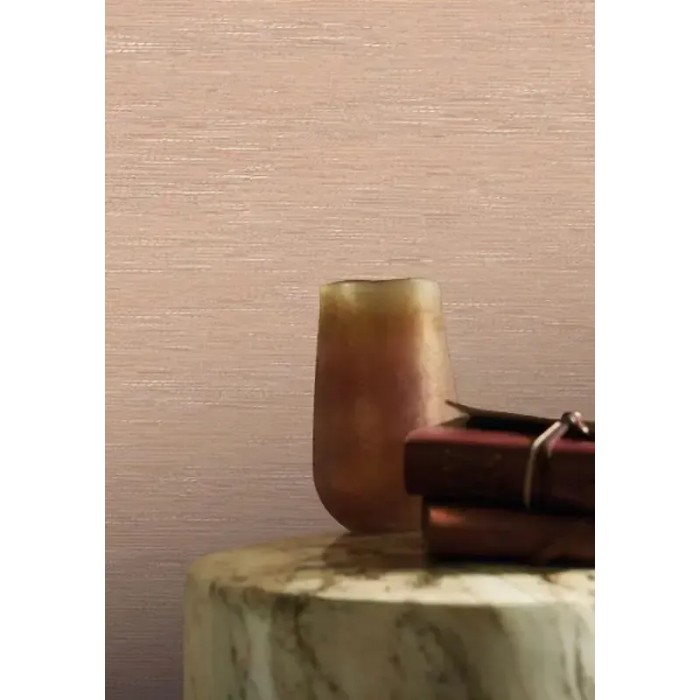 Casamance|Papier peint fibres naturelles effet raphia rose|Imitation Raphia