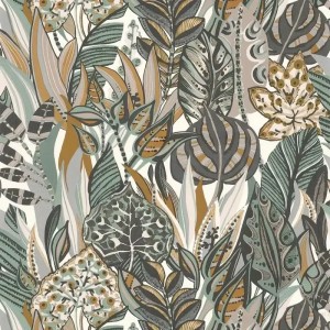 Papeldecor|Papier peint turquoise en raphia tissé|Papier Peint