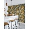Casamance|Wallpaper tropical Caribbean flowers multicolor|Wallpaper