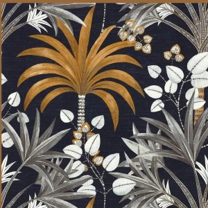Papeldecor|Papier Peint marbre noir beige veiné|Papier Peint