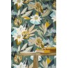 Casamance|Tropische Tapete Karibikblumen dschungelgrün|Tapeten