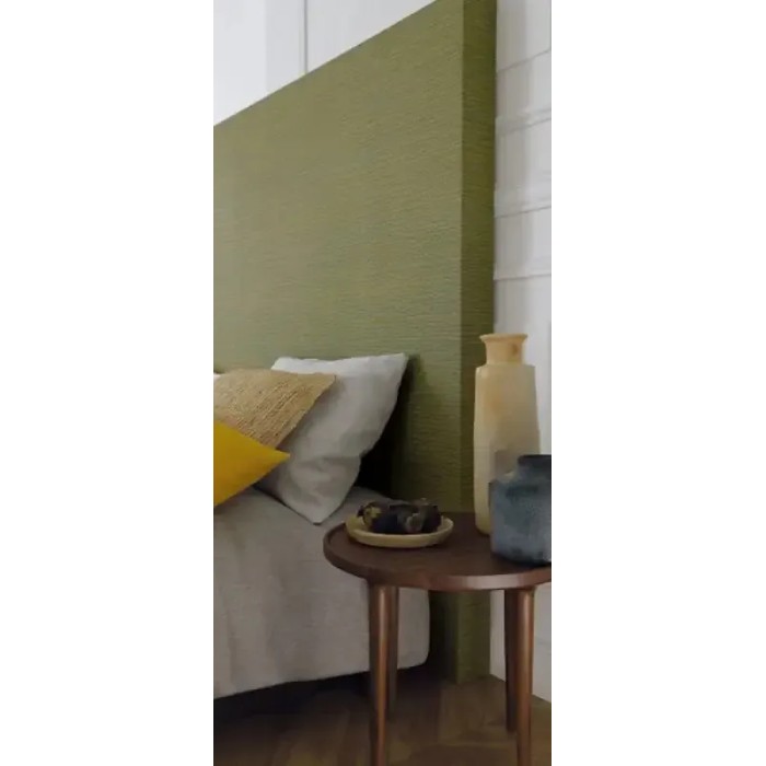 Casamance|Papier peint fibres naturelles imitation raphia vert kaki|Imitation Raphia