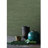 Casamance|Papier peint fibres naturelles imitation raphia vert et brun|Imitation Raphia