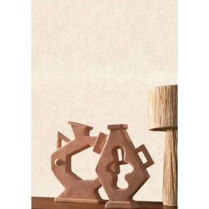 Casamance|Tapete Naturfasern Imitation Raffia taupe-beige|Tapeten 2