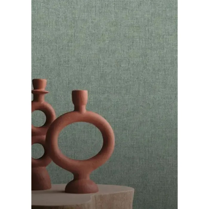 Papel pintado fibras naturales rafia verde intenso - Casamance Aventura 75152242