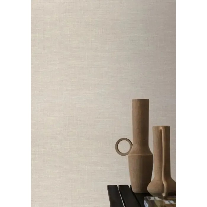 Papel pintado fibras naturales rafia beige topo - Casamance Aventura 73810620
