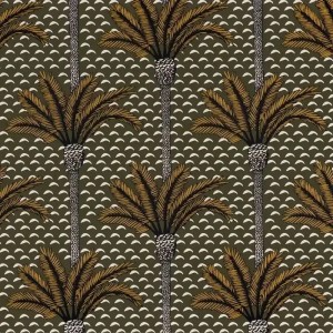 Casamance|Wallpaper tropical palm trees green and gold|High-End
