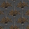 Casamance|Tropische Tapete Palmen schwarz|Hochwertige