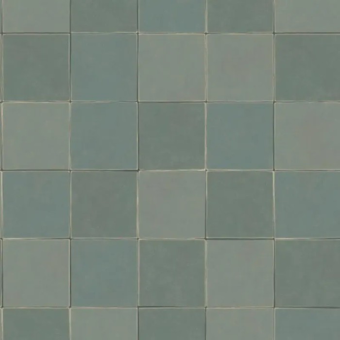 Casadeco|Papel pintado azulejo tonos azulados ideal para baños|Imitacion Azulejos