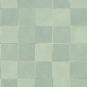 Casadeco|Papel pintado azulejo zellige de cerámica marroquí verde, ideal para baño|Imitacion Azulejos