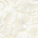 Casadeco|Papier peint éventails style Art Déco, idéal pour entrée ou chambre élégante|Papier Peint