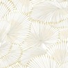 Casadeco|Papier peint éventails style Art Déco, idéal pour entrée ou chambre élégante|Papier Peint