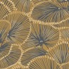 Casadeco|Art Deco style wallpaper with ochre cabaret fans|Retro