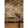 Casadeco|Papier peint style Art Déco avec éventails cabaret couleur ocre|Rétro