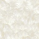 Casadeco|Papier peint élégant style Art Déco avec palmiers irisés beige|Tropical