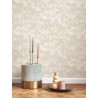 Casadeco|Elegant Art Deco-style wallpaper with beige iridescent palm trees|Tropical
