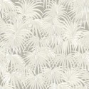 Casadeco|Grey tropical palm wallpaper with an elegant shine|Tropical