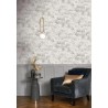 Casadeco|Graue Tapete mit tropischen Palmen und elegantem Glanz|Tropische