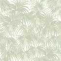 Casadeco|Green palm wallpaper with a touch of shine|Tropical