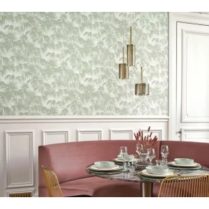 Grandeco|Papier peint intemporel coraux marins beige toasté|Tropical 2