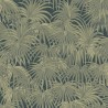 Casadeco|Papier peint palmiers tropicaux vert kaki avec brillance|Papier Peint