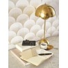 Casadeco|Art-Déco-Tapete in Beige und Weiß mit abgerundeten Formen|Art Deco